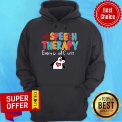 Premium Penguin Speech Therapy Every Word Counts Hoodie