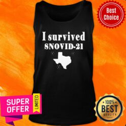 Premium Texas I survived Snovid 2021 Tank Top