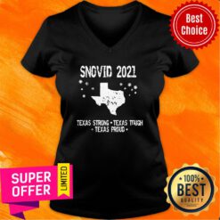 Premium Texas I survived Snovid 2021 V-neck