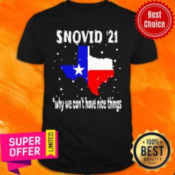 Premium Texas I survived Snovid 2021 Hoodie