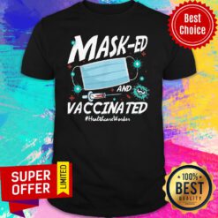 Funny Mask ed Vaccinated Healthcare Worker 2021 Mother Day Shirt