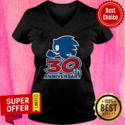 Funny Sonic 30th Anniversary V-neck