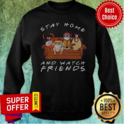 Funny Stay Home And Watch Friends Sweatshirt