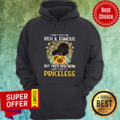 I May Not Be Rich And Famous But I'm A Dog Mom And That's Priceless Hoodie