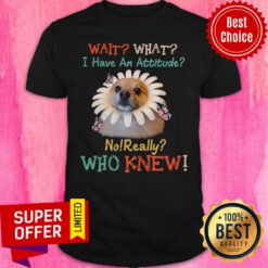 Nice Pomeranian Wait What I Have An Attitude No Really Who Knew Shirt