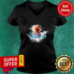 Official Guardians Rocket Raccoon Sweet Rabbit V-neck