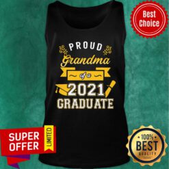 Official Proud Grandma of a 2021 Graduate Gold Tank Top