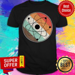 Premium Vintage Physics Teacher Physicist Retro Atom Shirt