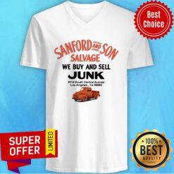 Sanford And Son Salvage Car We Buy And Sell Junk Los Angeles V-neck