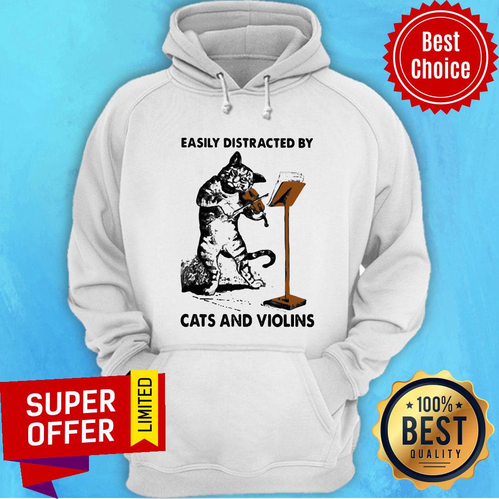 Top Cat Easily Distracted By Cats And Violins Hoodie Top Cat Easily Distracted By Cats And Violins Hoodie