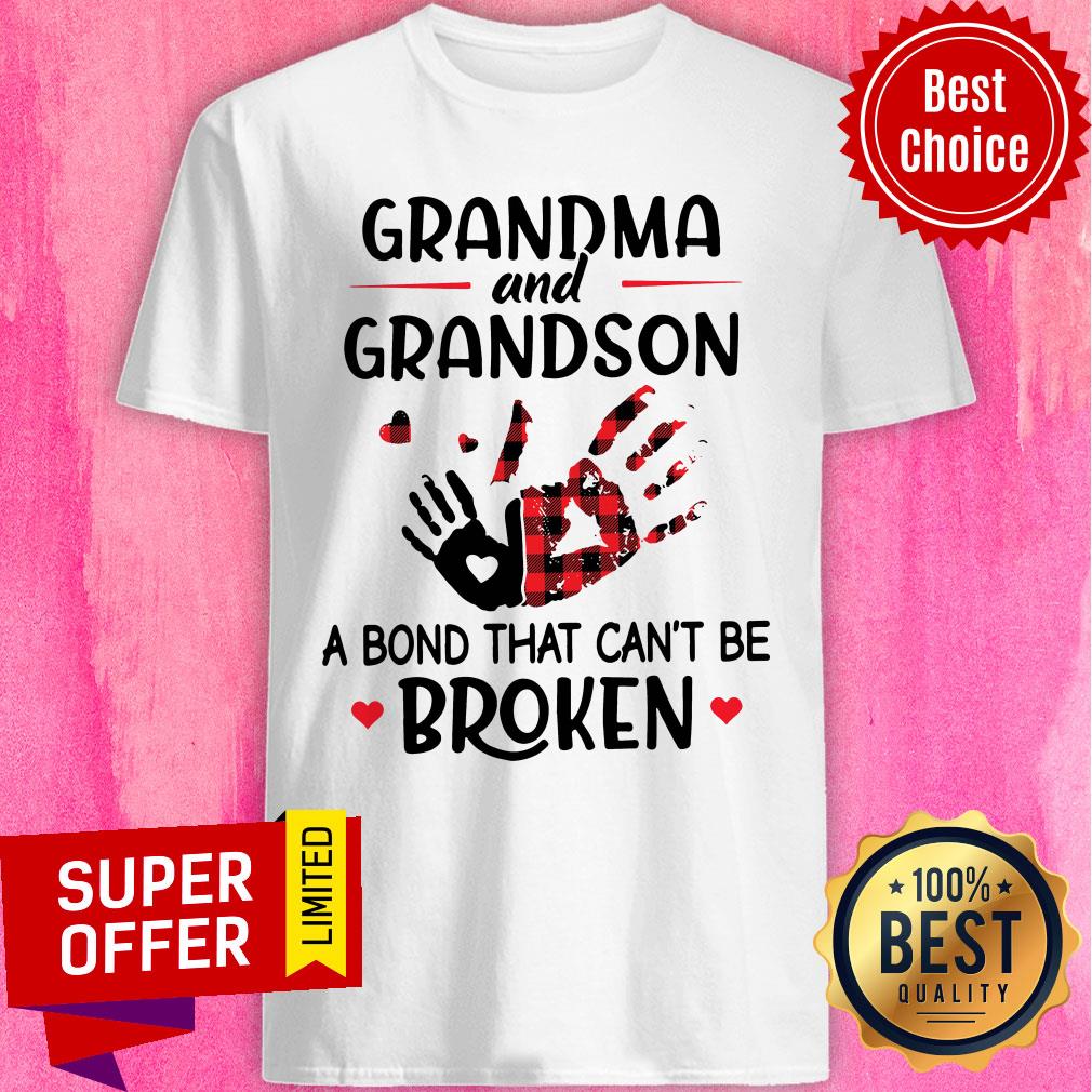 Top Grandma And Grandson A Bond That Can’t Be Broken Shirt Top Grandma And Grandson A Bond That Can’t Be Broken Shirt