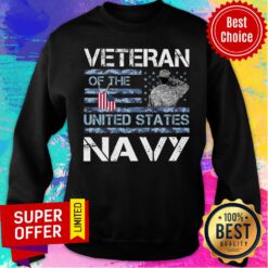 American Flag Veteran Of The United States Navy Sweatshirt