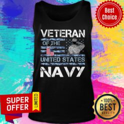 American Flag Veteran Of The United States Navy Tank Top