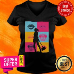 Awesome Birds Of Prey Harley Quinn Lips V-neck