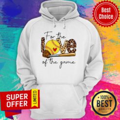 Awesome For The Love Of Game Softball Hoodie