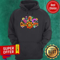 Awesome Hippie Peace Flower Hoodie