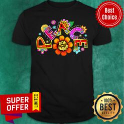 Awesome Hippie Peace Flower Shirt