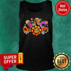 Awesome Hippie Peace Flower Tank Top