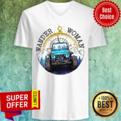 Awesome Jeeps Wander Woman V-neck