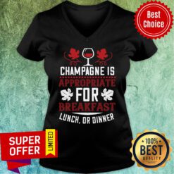 Champagne Is Appropriate For Breakfast V-neck