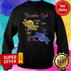 December Girl Live By The Sun Love By The Moon Dragonfly Sweatshirt