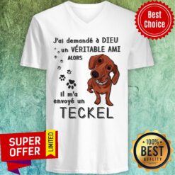 Dog Jai Demande A Dieu Veritable Ami Alors V-neck