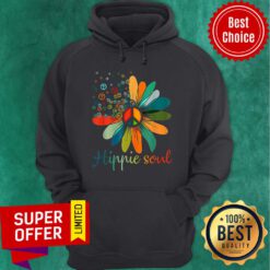 Funny Daisy Peace Sign Hippie Soul Hoodie