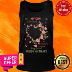 My Son Is The Most Name Beautiful Memory I Keep Locked Inside My Heart Tank Top