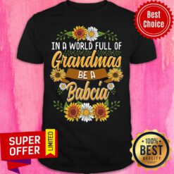 Nice A World Full Of Grandma Be A Babcia Shirt