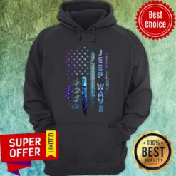 Nice American Flag Jeep Wave Hoodie
