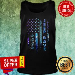 Nice American Flag Jeep Wave Tank Top