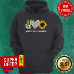 Nice Peace Love Sunshine Sunflower Hoodie