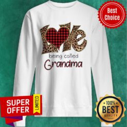 Official Love Grandma Big Heart Sweatshirt