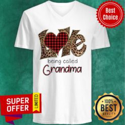 Official Love Grandma Big Heart V-neck