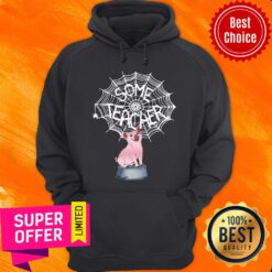 Official Pig Some Teacher Spider Web Hoodie