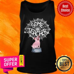 Official Pig Some Teacher Spider Web Tank Top