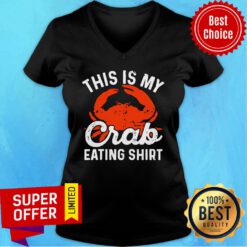 Official This Is My Crab Eating V-neck