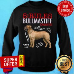 Premium 5 Rules Bullmastiff Owners Sweatshirt