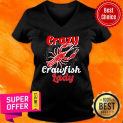 Premium Crazy Crawfish Lady Mothers V-neck