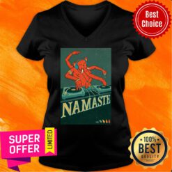 Premium Elephant Music Ganesha Dj Namaste V-neck