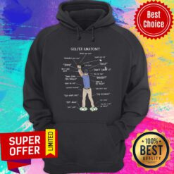 Premium Golfer Funny Anatomy Hoodie