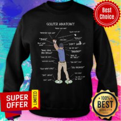 Premium Golfer Funny Anatomy Sweatshirt