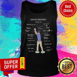 Premium Golfer Funny Anatomy Tank top