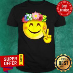 Premium Hippie Flower Power Crown Smile Shirt