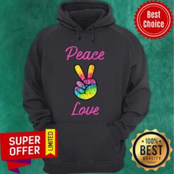 Premium Peace and Love Hippie Hoodie