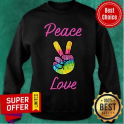 Premium Peace and Love Hippie Sweatshirt