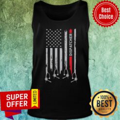 Premium Proud Dispatcher American Flag Tank Top