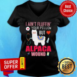 Sheep I Ain't Fluffin Your Pillow But Alpaca Wound V-neck