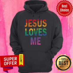 Top Jesus Loves Me LGBT Hoodie