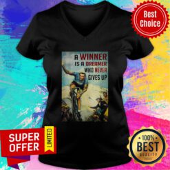 A Winner Is A Dreamer Who Never Give Up V-neck